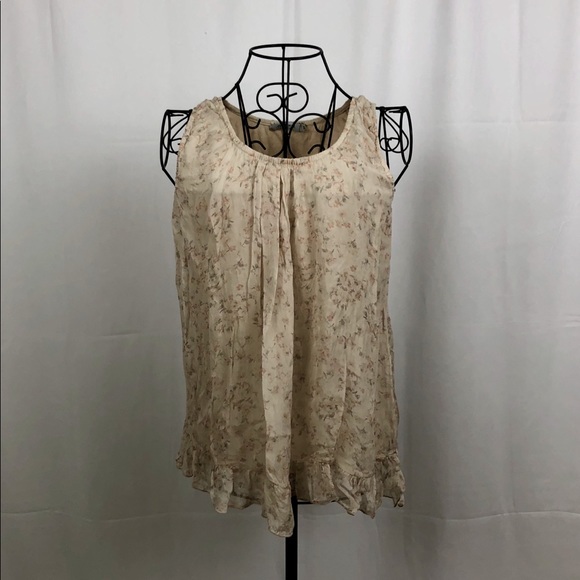 TENDENZE Tops - TENDENZE silk fully lined floral tank M